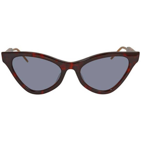 NEW Gucci Blue and Havana Cat Eye Women's Sunglasses - Picture 2 of 4
